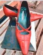 Italiaanse Enrico Gibellieri rode pumps met queeniehak 38, Pumps, Verzenden, Luciano Barachini, Zo goed als nieuw