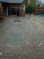 Schellevis 100x100x5 antraciet 10 stuks, Tuin en Terras, Tegels en Klinkers, Ophalen of Verzenden, Zo goed als nieuw, Beton, Terrastegels