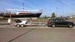 Trailer kielboot kantelbaar < 2500 kg, Watersport en Boten, Boottrailers, Kielboottrailer, Verstelbare verlichting, Gebruikt, 6 tot 9 meter