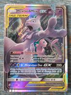 Mewtwo & Mew GX Tag Team kaart, Gebruikt, Ophalen of Verzenden, Pokemon, Reisspel