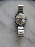 Mechanisch heren pols horloge, Concorde, met datum, vintage, Overige merken, Staal, Gebruikt, Staal