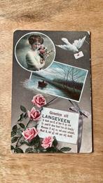 Oude ansichtkaart Langeveen fantasie, Verzamelen, Ophalen of Verzenden, Voor 1920, Gelopen, Overijssel