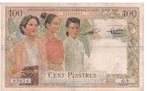 Frans Indochina 100 piasters 1954 - Zeldzaam biljet, Verzenden, Zuidoost-Azië, Los biljet