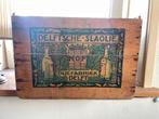 Delftsche-slaolie antiek houten kistje, Antiek en Kunst, Ophalen