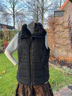 Zwarte H&M Bodywarmer met Bontkraag, Maat 38/40 (M), H&M, Zwart, Ophalen of Verzenden
