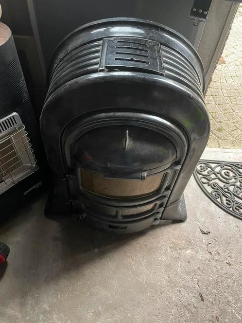 Becking en Bongers Antieke gietijzeren hout/kolen kachel 66A, Huis en Inrichting, Kachels, Gebruikt, Vrijstaand, Houtkachel, Hout