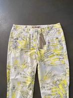 J267 Nieuw: Sandwich maat 42=L broek jeans geel/wit/grijs, Kleding | Dames, Broeken en Pantalons, Wit, Maat 42/44 (L), Nieuw, Ophalen of Verzenden