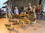 Kerstgroep fontanini Italy 22 delig. 21 cm staande beelden, Ophalen, Gebruikt