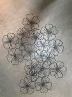 Metalen (zwart) decoratie bloemen voor binnen of buiten, Ophalen of Verzenden, Zo goed als nieuw