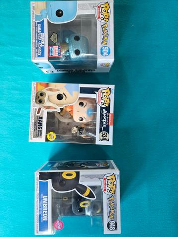 3 mooie Funko PoP! Squirtle, Umbreon en Aang beschikbaar voor biedingen