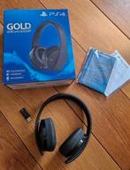 PS4 / PS5 Gold Wireless Headset - Playstation Headset, Ophalen, Draadloos, Gaming headset, Sony