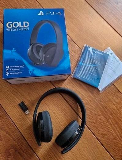 PS4 / PS5 Gold Wireless Headset - Playstation Headset, Computers en Software, Headsets, Over-ear, Draadloos, Gaming headset, Ophalen