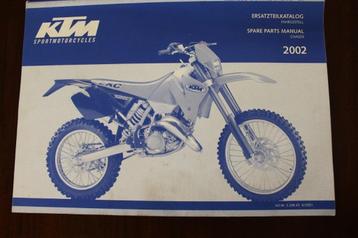 KTM 125 / 200 SX MX XC EXC SGP-GS 2002 parts list cahssis beschikbaar voor biedingen