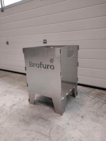 Kerstpakket met eigen bedrijfslogo vuurkorf rvs of corten beschikbaar voor biedingen