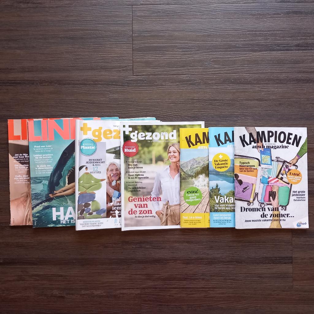 Tijdschriften 2x Linda, 2x Gezond+ Libellesen 3x Kampioen, Ophalen of Verzenden, Zo goed als nieuw, Damesbladen