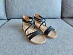 Dames zwarte sandalen maat 37 *NIEUW*, Zwart, Nieuw, Sandalen of Muiltjes, Ophalen of Verzenden