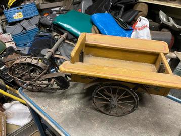 Oude Miniatuur Bakfiets beschikbaar voor biedingen