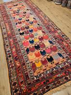 Vintage handgeknoopt oosters tapijt karabag 390x150, Info@SlatsAntiek.nl, 100 tot 150 cm, Perzisch, 200 cm of meer