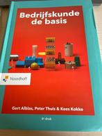 Bedrijfskunde de basis, Boeken, Studieboeken en Cursussen, Zo goed als nieuw, Noordhoff Uitgevers, Beta, HBO