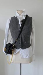 Purdey Josephine& Co harris tweed gilet 40/42, Kleding | Dames, Purdey pauw, Verzenden, Zo goed als nieuw, Grijs