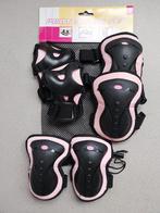 Beschermersset Protection zwart roze Pols, elleboog en knie, Kinderen en Baby's, Speelgoed | Buiten | Rolschaatsen, Verstelbaar