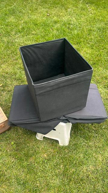 6 zwarte boxen voor Ikea Kallax kast beschikbaar voor biedingen