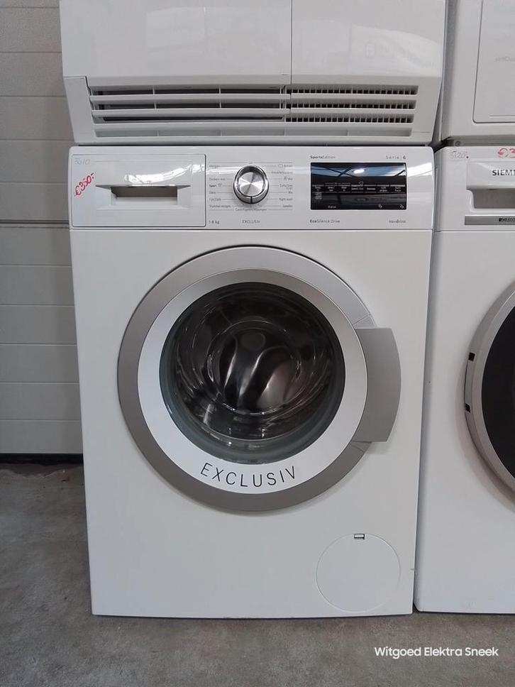 Bosch serie 6 wasmachine 8kg, 3 maand garantie 3610, Witgoed en Apparatuur, Wasmachines, Refurbished, Voorlader, 8 tot 10 kg, Minder dan 85 cm