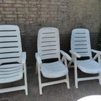 TUINSTOELEN,Wit,Palermo Kettler,Flair,Kunststof,3 stuks, Ophalen, Gebruikt, Kunststof