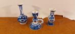 Porceleyne fles vaasjes en kaarsenhouder, Ophalen of Verzenden
