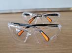 Windbril en Anti vlieg bril 2 stuk Transparant helder Nieuw, Nieuw, Overige typen, Ophalen of Verzenden