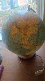 Wereldbol met Verlichting - Vintage Stijl, Ophalen of Verzenden, Verlicht, Gebruikt