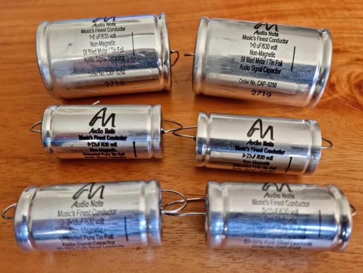 Audio Note olie gevulde mylar tinfolie 630V condensatoren, Audio, Tv en Foto, Buizenversterkers, Overige onderdelen, Ophalen of Verzenden