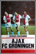 Ajax: Ajax-FC Groningen '85/'86 Officiel programma., Ophalen of Verzenden, Gelezen, Balsport