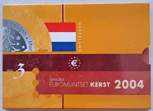 Euromuntset Kerst 2004 Zilver, Postzegels en Munten, Munten | Nederland, Setje, Euro's, Koningin Beatrix, Zilver, Ophalen of Verzenden