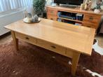Stevig eiken salontafel met  laden, Huis en Inrichting, Tafels | Salontafels, Ophalen, Gebruikt, 100 tot 150 cm, 50 tot 100 cm