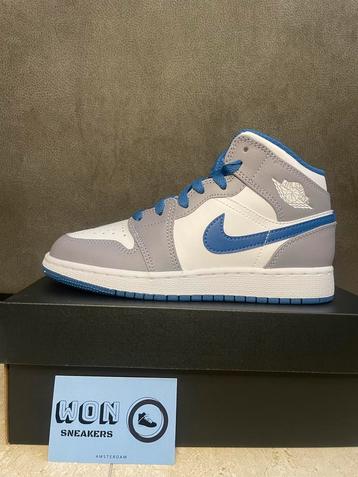 ✅ Nike Jordan 1 Mid True Blue Cement EU 35,5