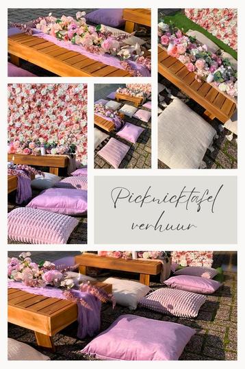Mooi aangeklede grond-picknicktafels/ tafels te huur! beschikbaar voor biedingen