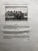 250 / Naarden Oud Poortje Kopergravure 1732, Antiek en Kunst, Kunst | Etsen en Gravures, Ophalen of Verzenden