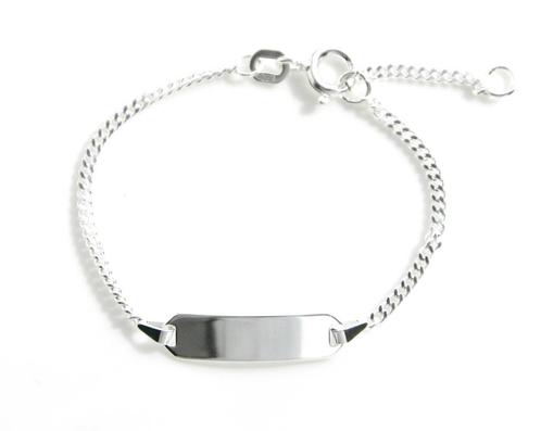 Baby/Kinder naamarmbandje zilver - GRATIS naamgravure, Sieraden, Tassen en Uiterlijk, Kindersieraden, Nieuw, Armband, Zilver, Ophalen of Verzenden