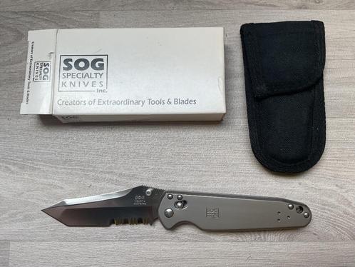 Sog Seki Vision folder tanto zakmes mes ATS34, Caravans en Kamperen, Kampeergereedschap, Zo goed als nieuw, Ophalen of Verzenden