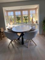 Eethoek 6 Eetkamerstoelen met tafel nieuw meubelhuys, Huis en Inrichting, Ophalen of Verzenden, Nieuw, Bruin, Vijf, Zes of meer stoelen