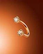 Eline Rosina 14-krt gouden piercing lab-grown diamant NIEUW, Nieuw, Ophalen of Verzenden, Knopjes of Stekers, Goud