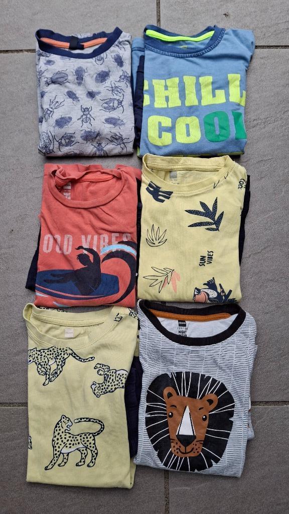 122-128 korte pyjama's zomer 6X Hema, Kinderen en Baby's, Kinderkleding | Maat 122, Gebruikt, Jongen of Meisje, Nacht- of Onderkleding