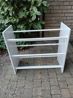 Schoenenrek wit hout met 3 etages en twee zwarte, Ophalen of Verzenden