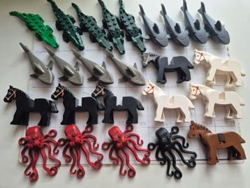 Lego dieren haai krokodil paard octopus city piraat ridder  beschikbaar voor biedingen