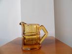 Art Deco Kannetje Moser, Boheems kristal, Amber