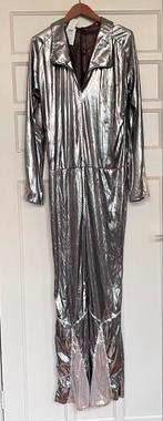 Metallic Zilveren Jumpsuit – Futuristische Glamour, Ophalen of Verzenden, Zo goed als nieuw, Maat 38/40 (M)