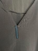 Humanoid bruine cupro kraagloze blouse met knopen S v-hals, Customercare@humanoid.nl, HUMANOID Collective B.V., Humanoid, Bruin