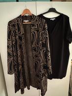 Vest en Shirt Miss Etam 46/48, Zwart, Maat 46/48 (XL) of groter, Ophalen of Verzenden, Zo goed als nieuw