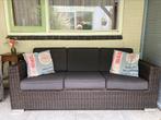 3-zits loungebank Wicker vlechtwerk incl. kussens, Tuin en Terras, Ophalen, 3 zitplaatsen, Zo goed als nieuw, Loungeset